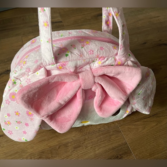 Brand New-MY MELODYPink Floral Clothe Tote Bag - Picture 13 of 16